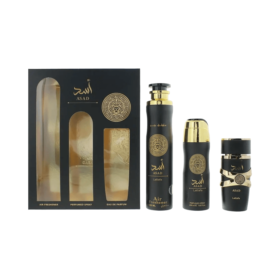 Lattafa Asad 3-Piece Gift Set